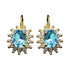 Серьги "Ferro (Aquamarine Blue)" с кристаллами Swarovski™